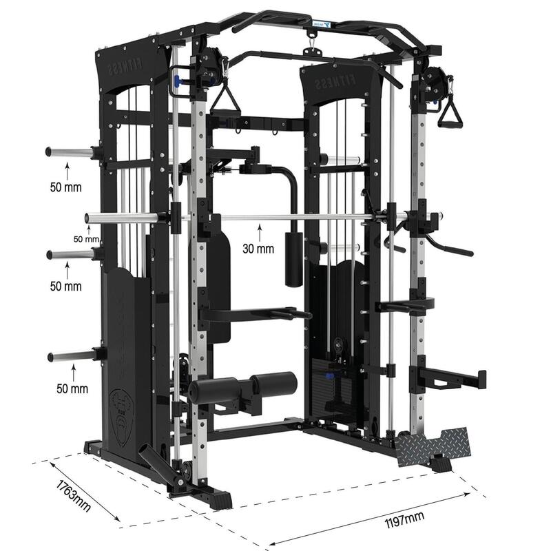 Multipower Máquina Smith F28 Pro Fitness Tech