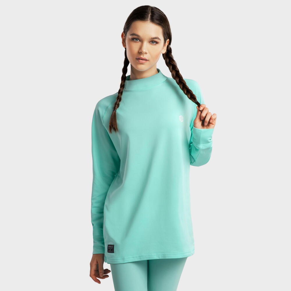 Maglia intima termica Sport invernali SIROKO Slush-W Turquoise Turchese Donna |  Siroko