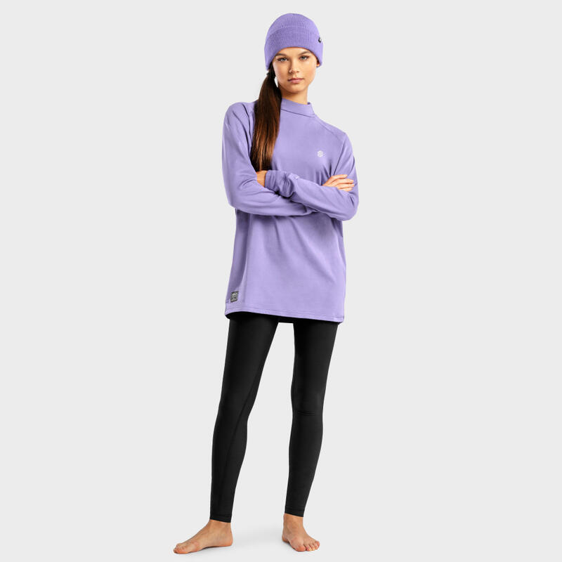 Camiseta interior térmica esquí y nieve SIROKO Slush-W Violet Lavanda Mujer