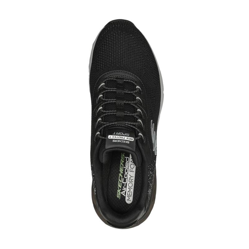 Zapatillas Deportivas para Hombre Skechers 232663_BKGY Negras con Elásticos