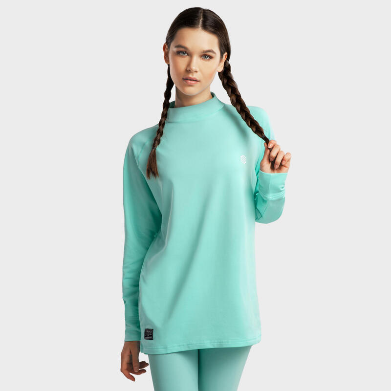 Thermisch ondershirt Wintersport SIROKO Slush-W Turquoise Turquoise Dames