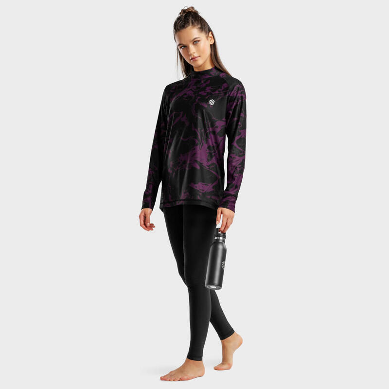 Maglia intima termica Sport invernali SIROKO Slush-W Grape Nero Donna