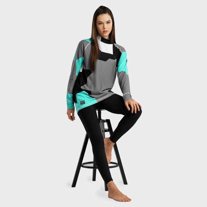 Thermisch ondershirt Wintersport SIROKO Slush-W Penguin Turquoise Dames