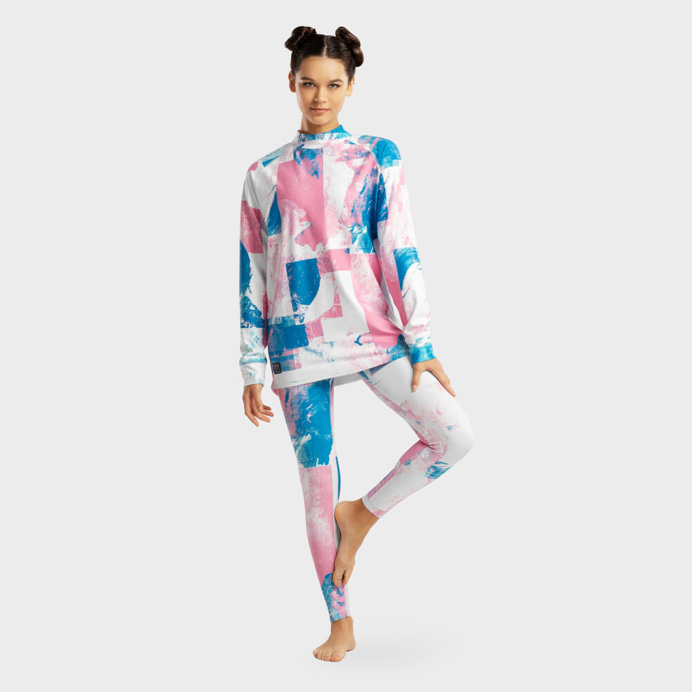 Women's thermal undershirt Winter sports Slush-W Watercolor Rose Bonbon