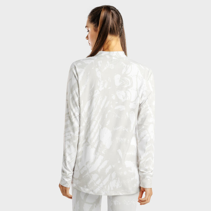 Camiseta interior térmica esquí y nieve SIROKO Slush-W Gray Blanco Mujer