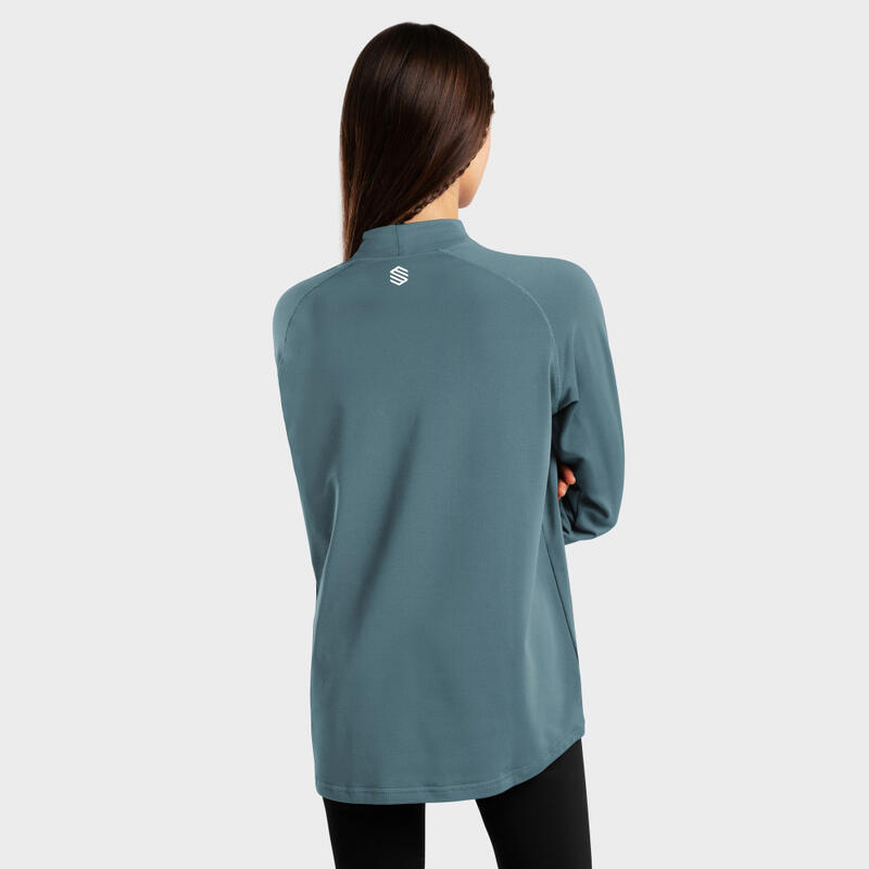 Camiseta interior térmica esquí y nieve SIROKO Slush-W Steel Azul Acero Mujer