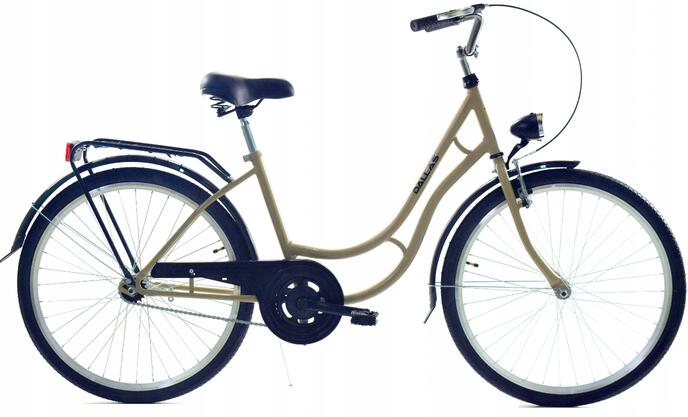 Rower Miejski Dallas Bike Retro z koszem 26