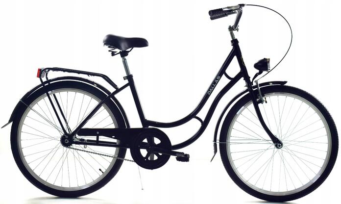 Rower Miejski Dallas Bike Retro z koszem 26" 1spd