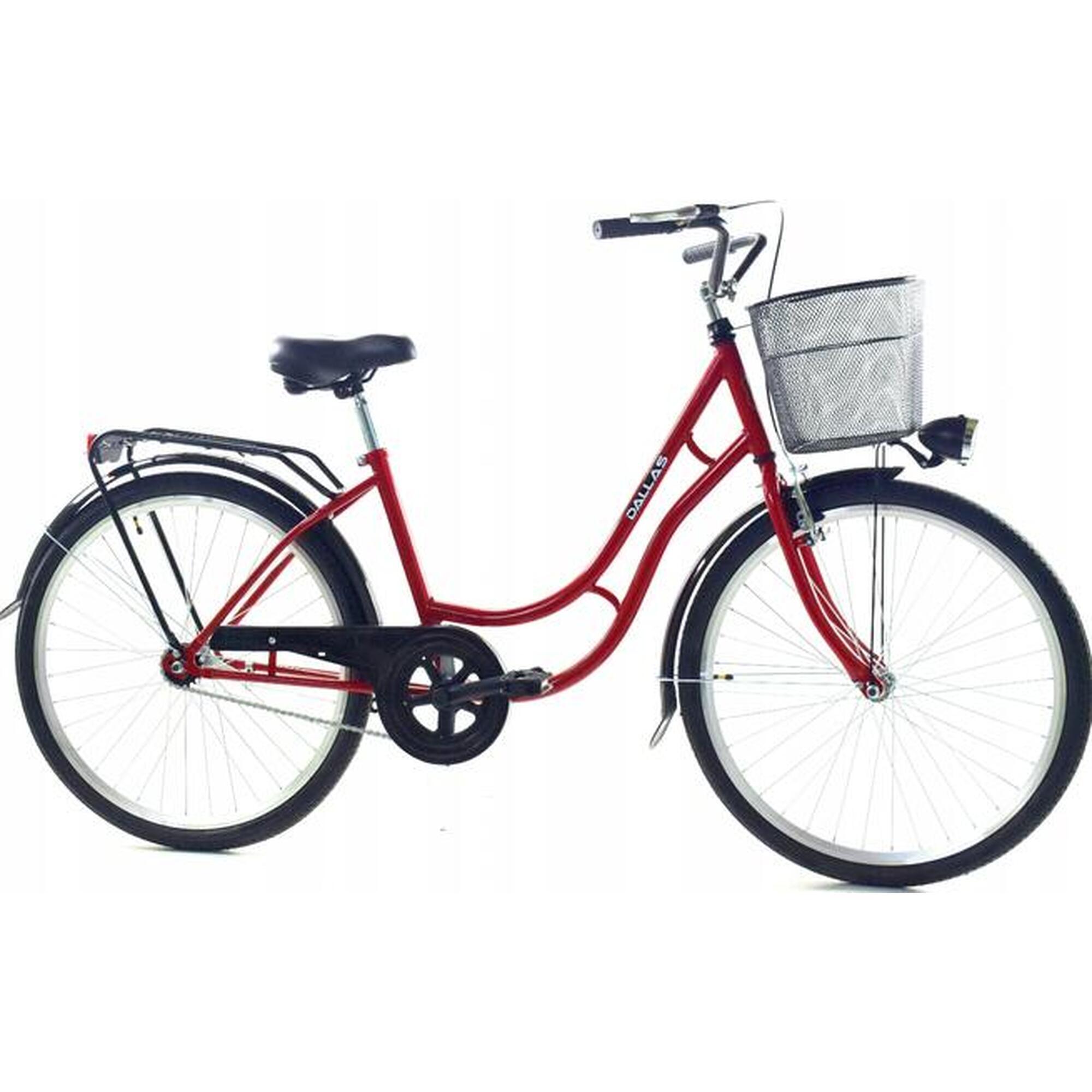 Rower Miejski Dallas Bike Retro z koszem 26