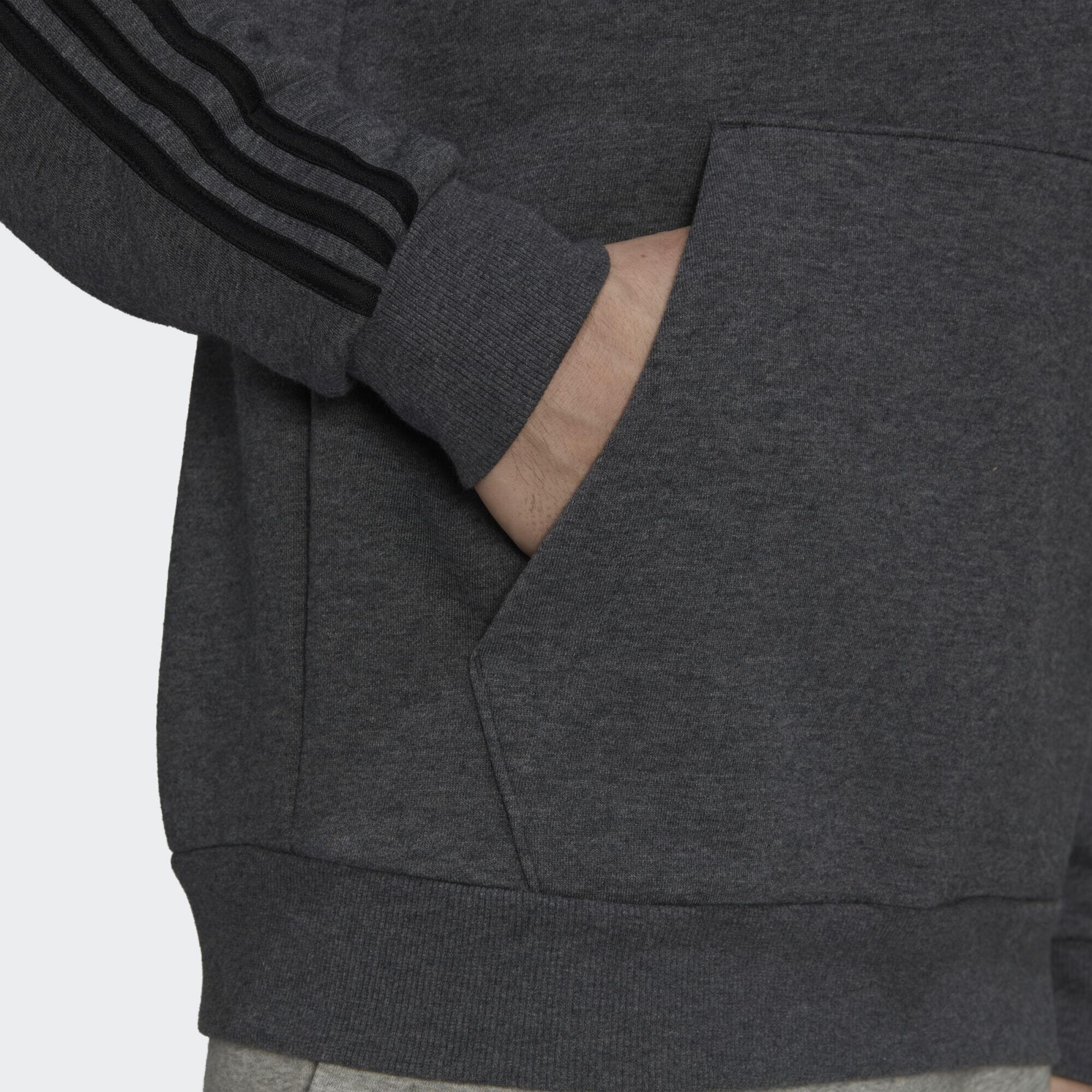 Felpa con cappuccio Essentials Fleece 3-Stripes 5/5