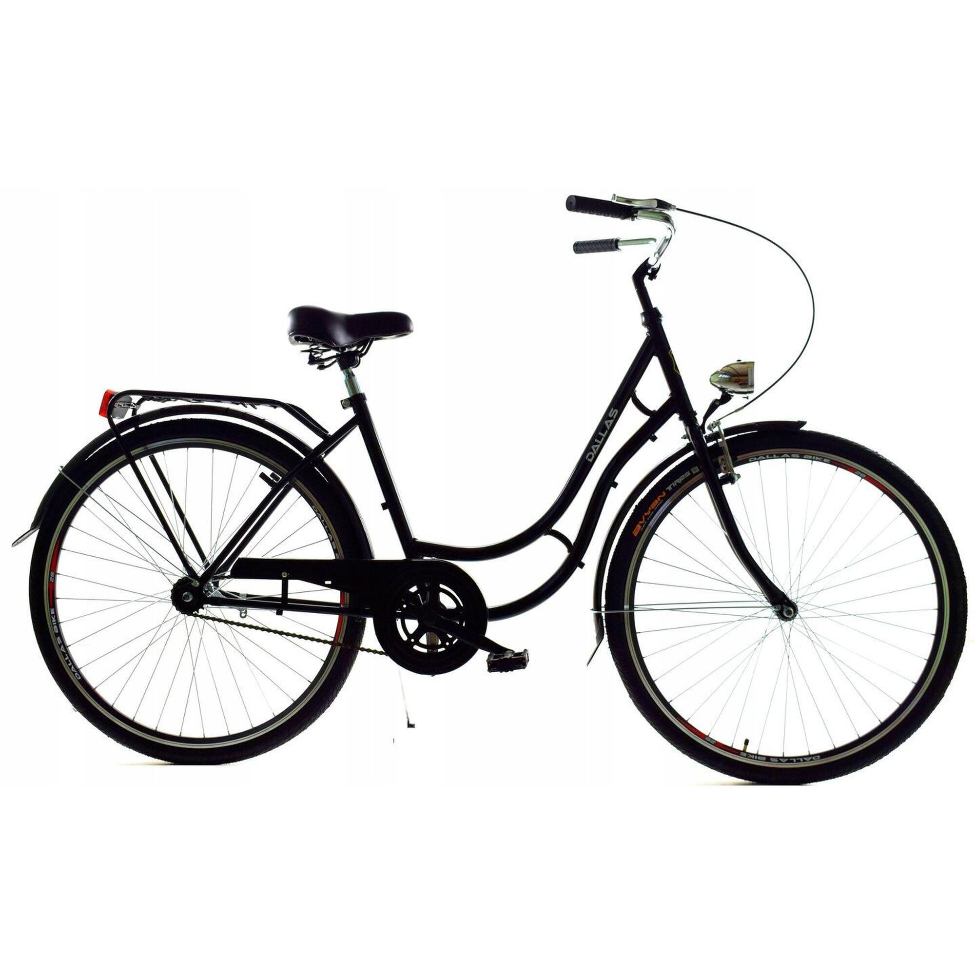 Rower Miejski Dallas Bike Retro 28"  1spd + kosz