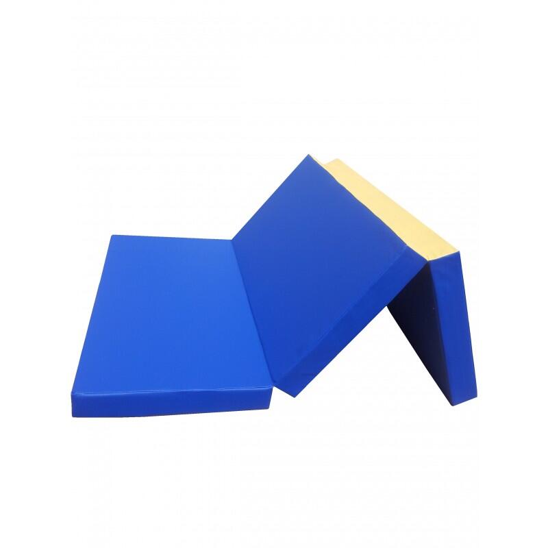 Turnmatte 150 x 100 x 8 cm klappbar Blau