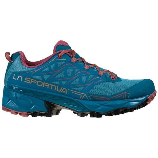 Zapatillas Trailrunning Mujer - Akyra W - Carbon/Cherry