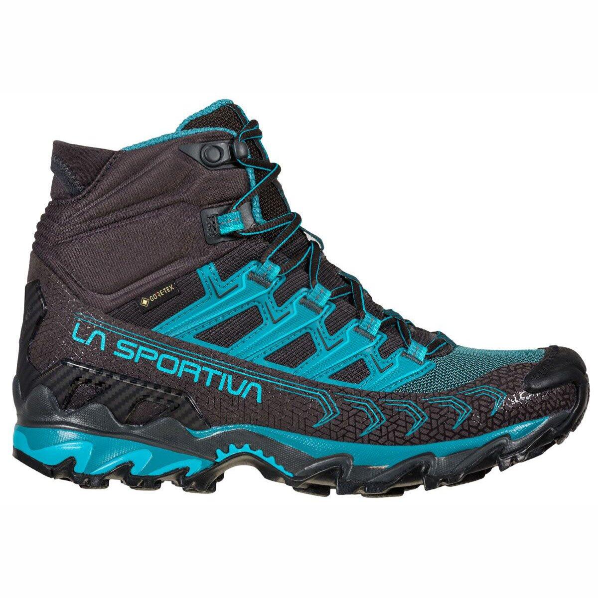 Botas de caminhada mulher - ultra raptor ii mid gtx w - carbono/topázio