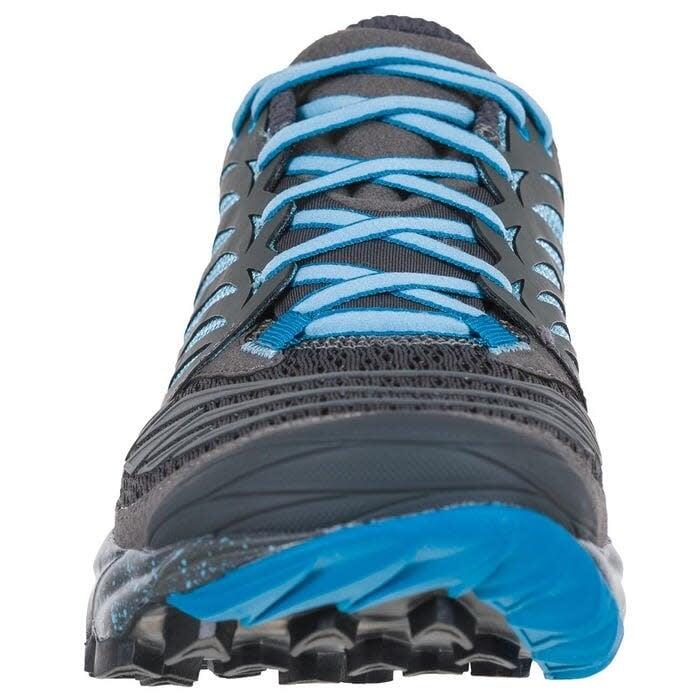 Calçado de trailrunning mulher - Akasha W - Carbono/Azul Pacífico