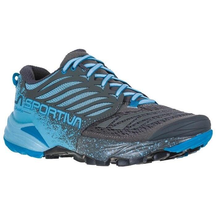 Zapatillas Trailrunning Mujer - Akasha W - Carbon/Pacific Blue