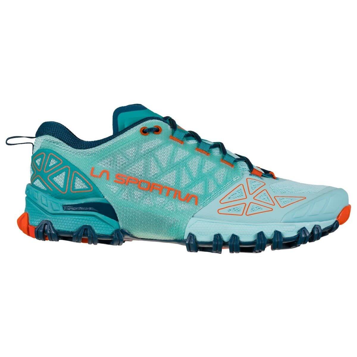Calçado de Trailrunning Mulher - LA SPORTIVA Bushido II W - Lagoa/Cereja Tomate