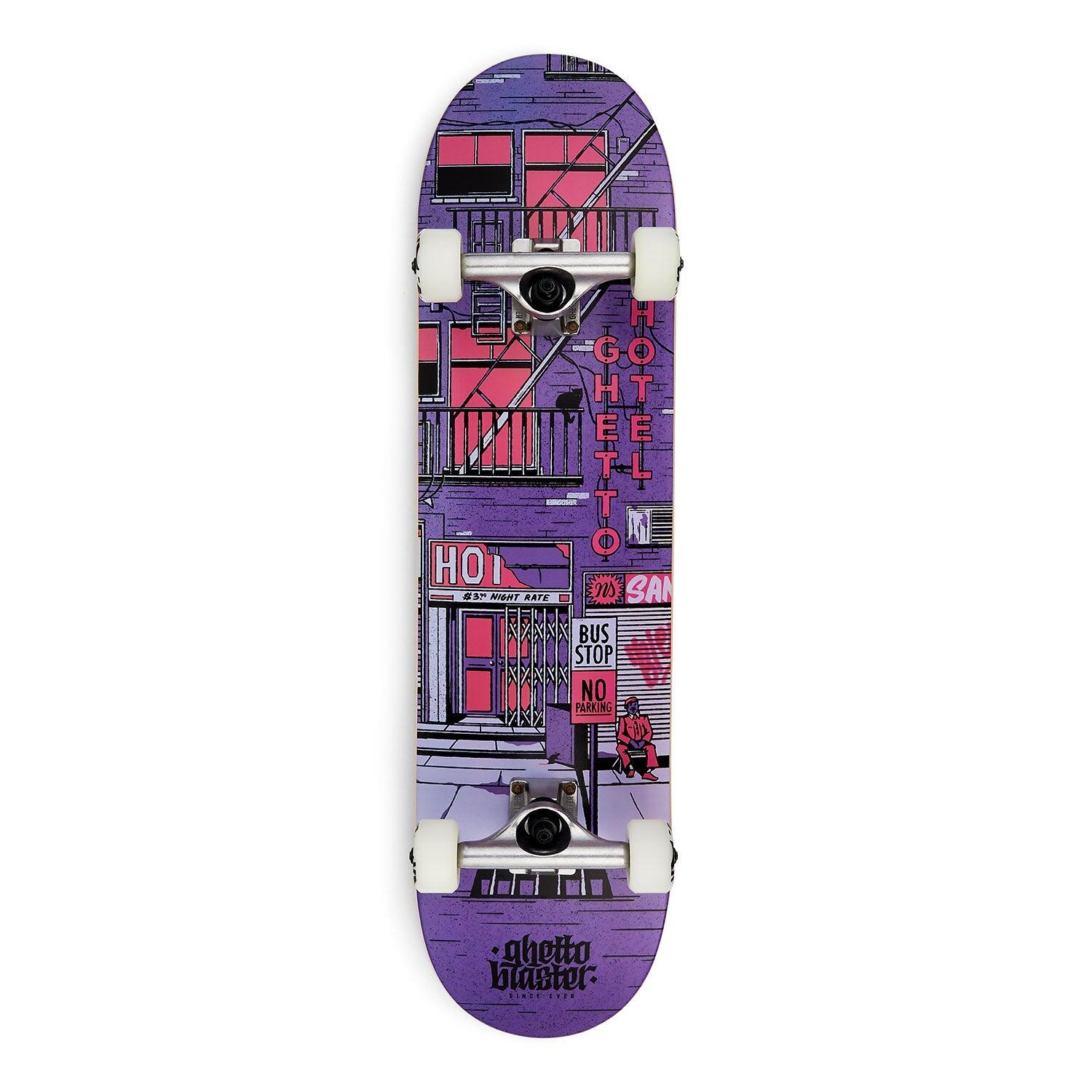 GHETTOBLASTER Skateboard Komplettboard für Anfänger Ghetto Hotel Pou 8.125"