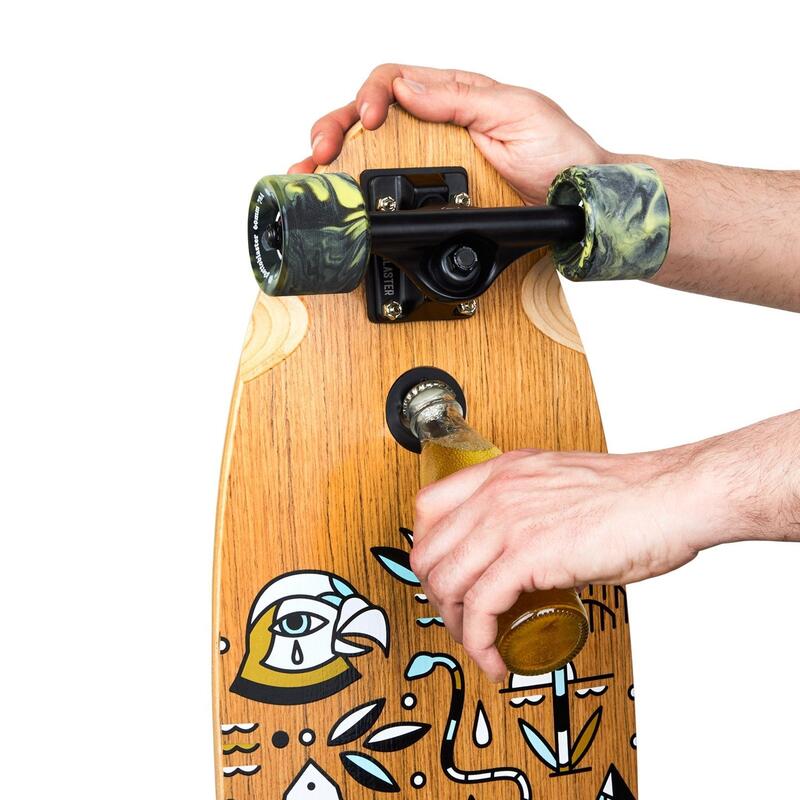 Cruiser Geroglifics Fishtail Teak  33" x 9.5"