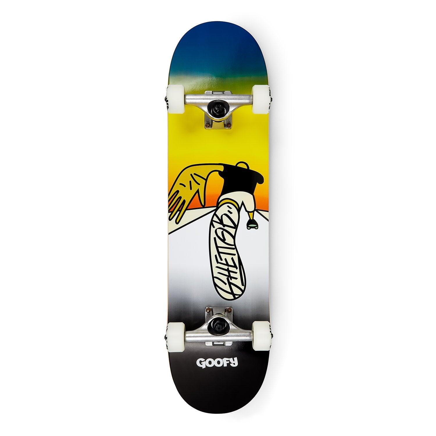 GHETTOBLASTER Skateboard Komplettboard für Anfänger Push Goofy 8.0”