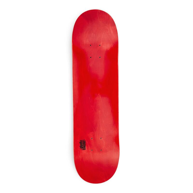 SkateboardDeck pre gripped Small Logo Red 8.25" GHETTOBLASTER DECATHLON