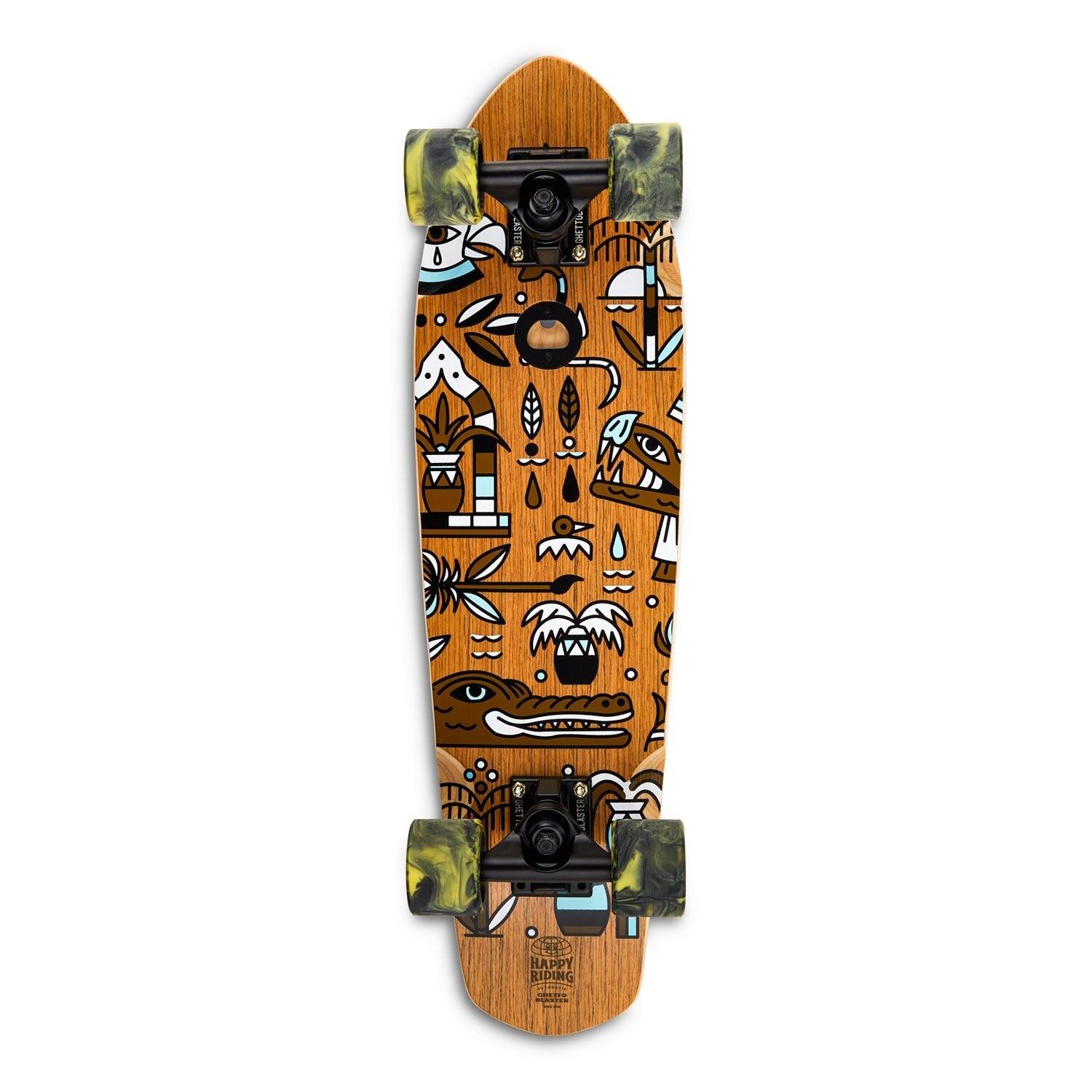 GHETTOBLASTER Cruiser Geroglifics Teak  26" x  7,25"