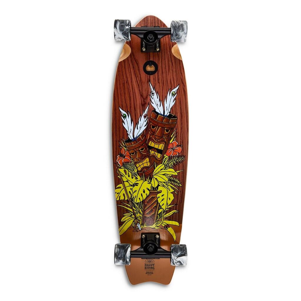 Skateboard Cruiser Ghettoblaster Mahogany Tki Totem Fish Tail 33" -9.5"