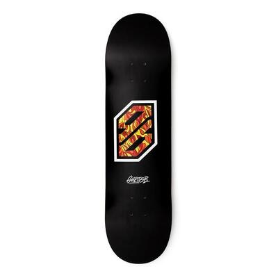 Skateboard-Deck pre-grippee Flame white 8.25”