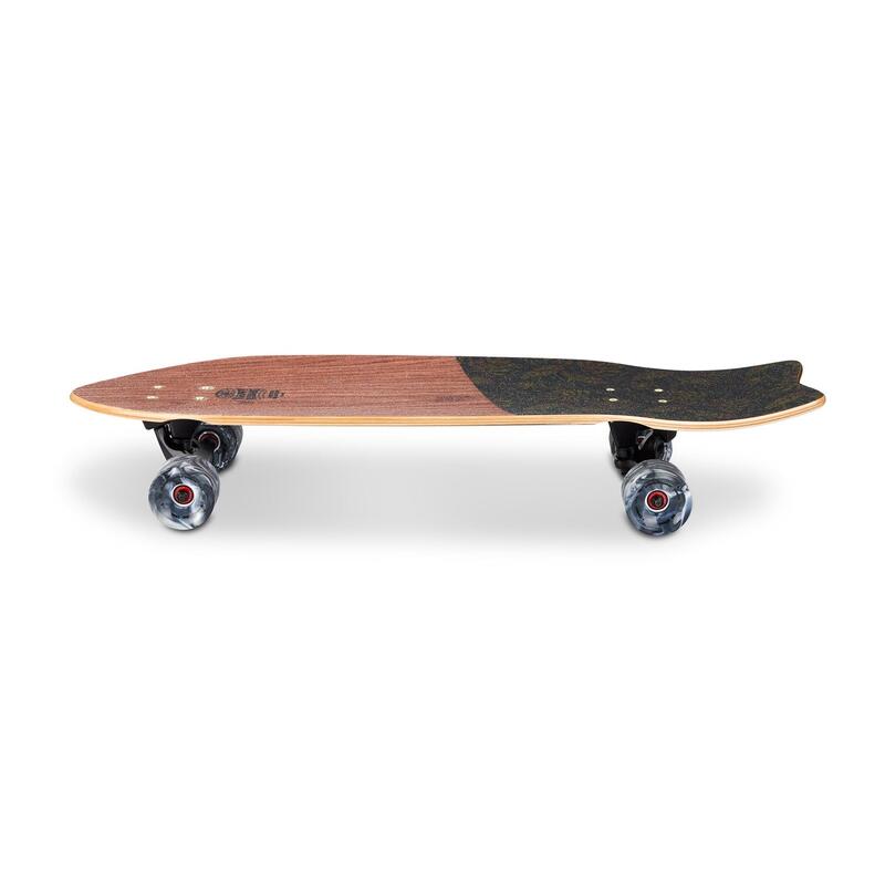 Surfskate Fishtail Tiki Totem Mogano 32"