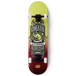 Skateboard Ghettoblaster pour commencer Skull Rouge Jaune 8.0