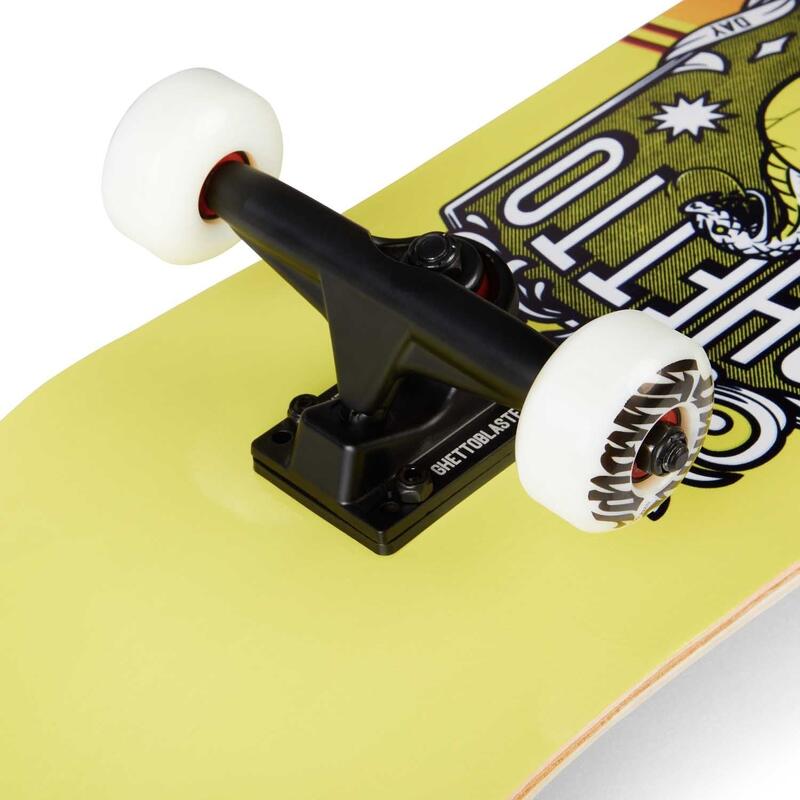 Compleet skateboard om te beginnen Skull red Yel 8.0"