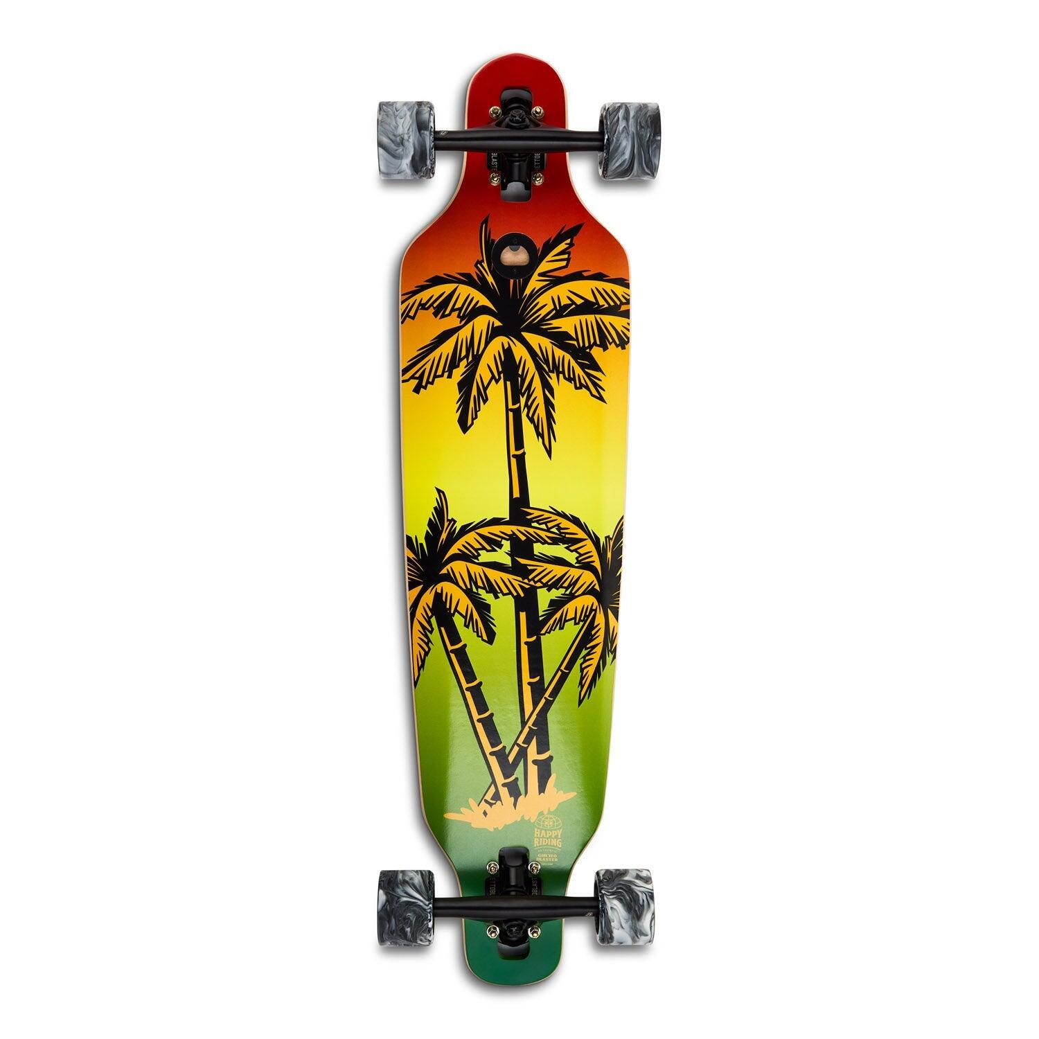 Ghettoblaster - Skateboard Ghettoblaster Longboard Drop Trough 36" - Longboard Skate - Multicolore - Decathlon