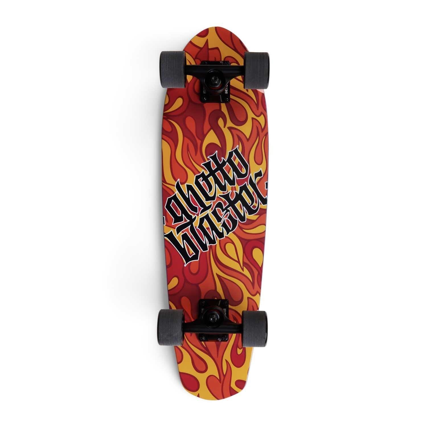 GHETTOBLASTER Kompletní skateboard Cruiser skateboard Flame 28"