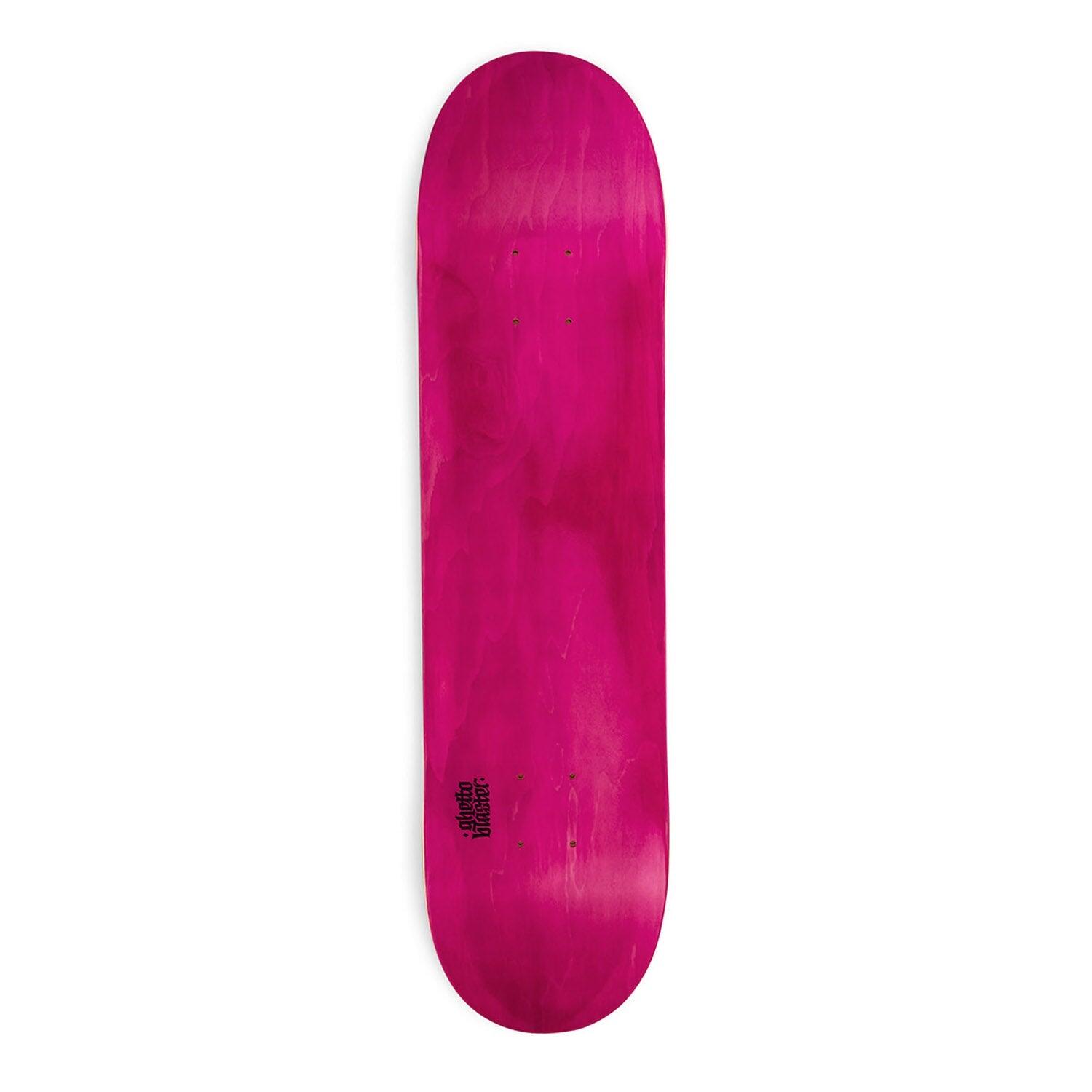 GHETTOBLASTER Tavola da Skate Small Logo 7.75” Fucsia