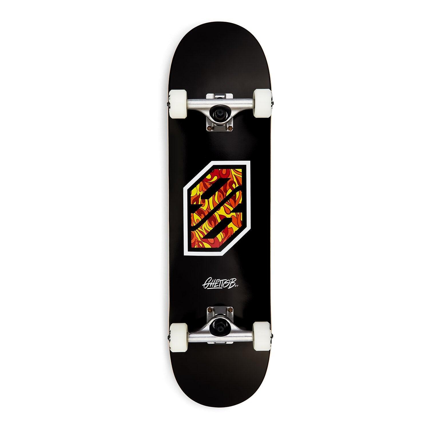 Skateboard Ghettoblaster zum Starten Flame Weiß 8.25" 1/7