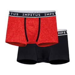 Set van 2 junior boxershorts van katoen en modal