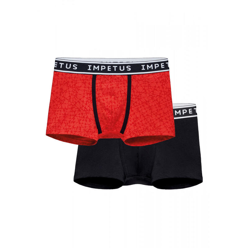 Set van 2 junior boxershorts van katoen en modal