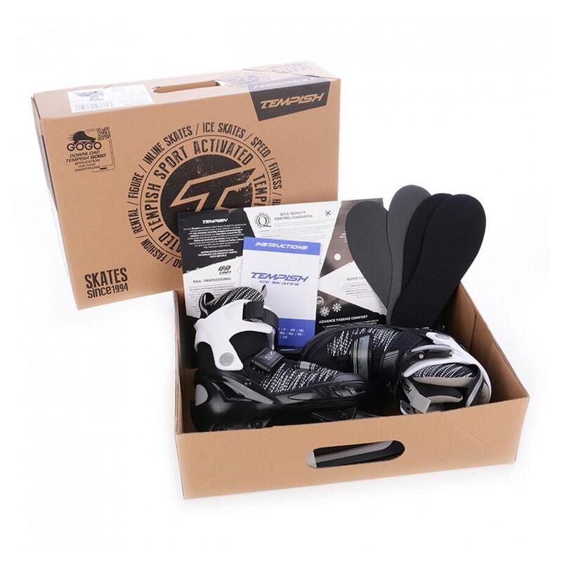 Tempish Gokid Ice Adjustable Iceskates Boy Black 29-32