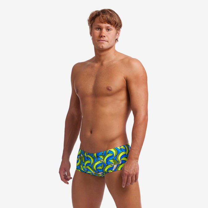 B1 BANANA MEN S CLASSIC SWIMMING TRUNKS YELLOW Decathlon