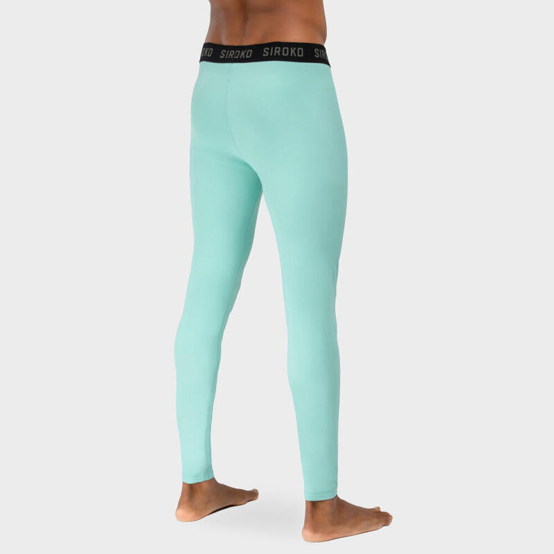 Leggings térmicos de hombre esquí y nieve Icy SIROKO Turquesa