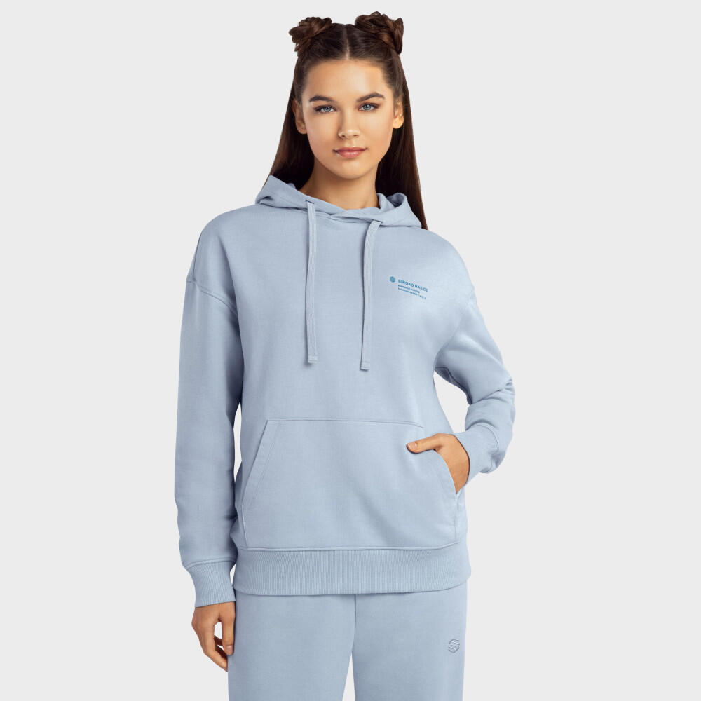 Sweat a capuche bleu electrique femme hot sale
