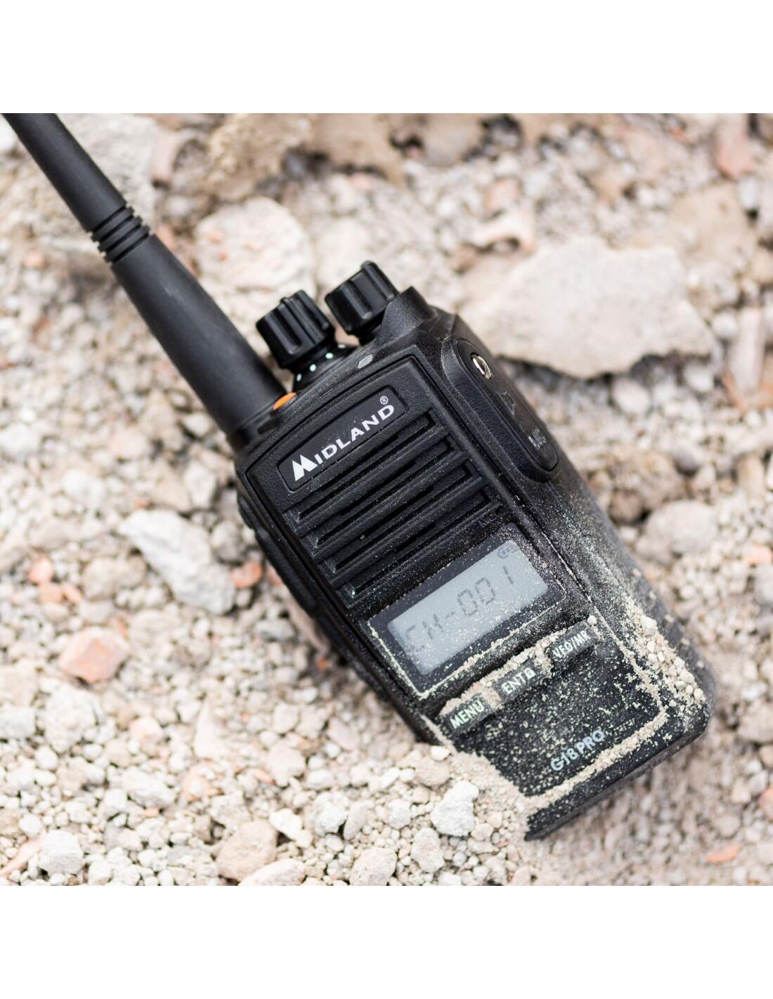 Talkie-walkie MIDLAND G18 PRO IP67 99 mémoires/scrambler 6/7