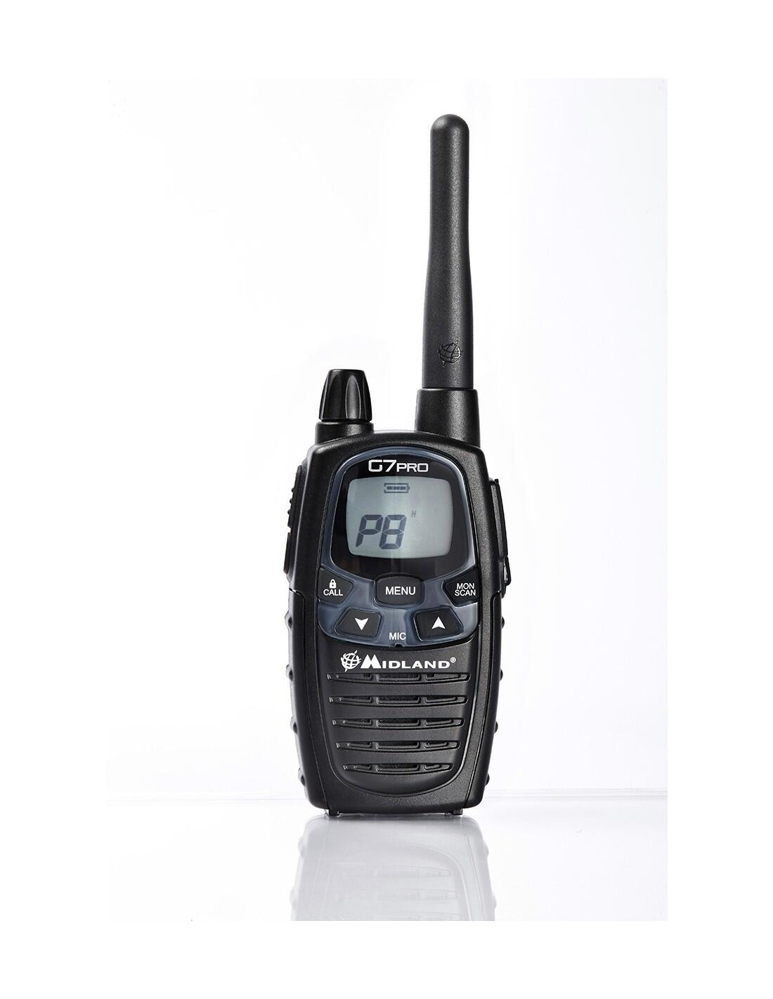 G7 PRO Work Edition Pack de 2 talkies walkies MIDLAND G7PRO et micro oreillettes 6/7
