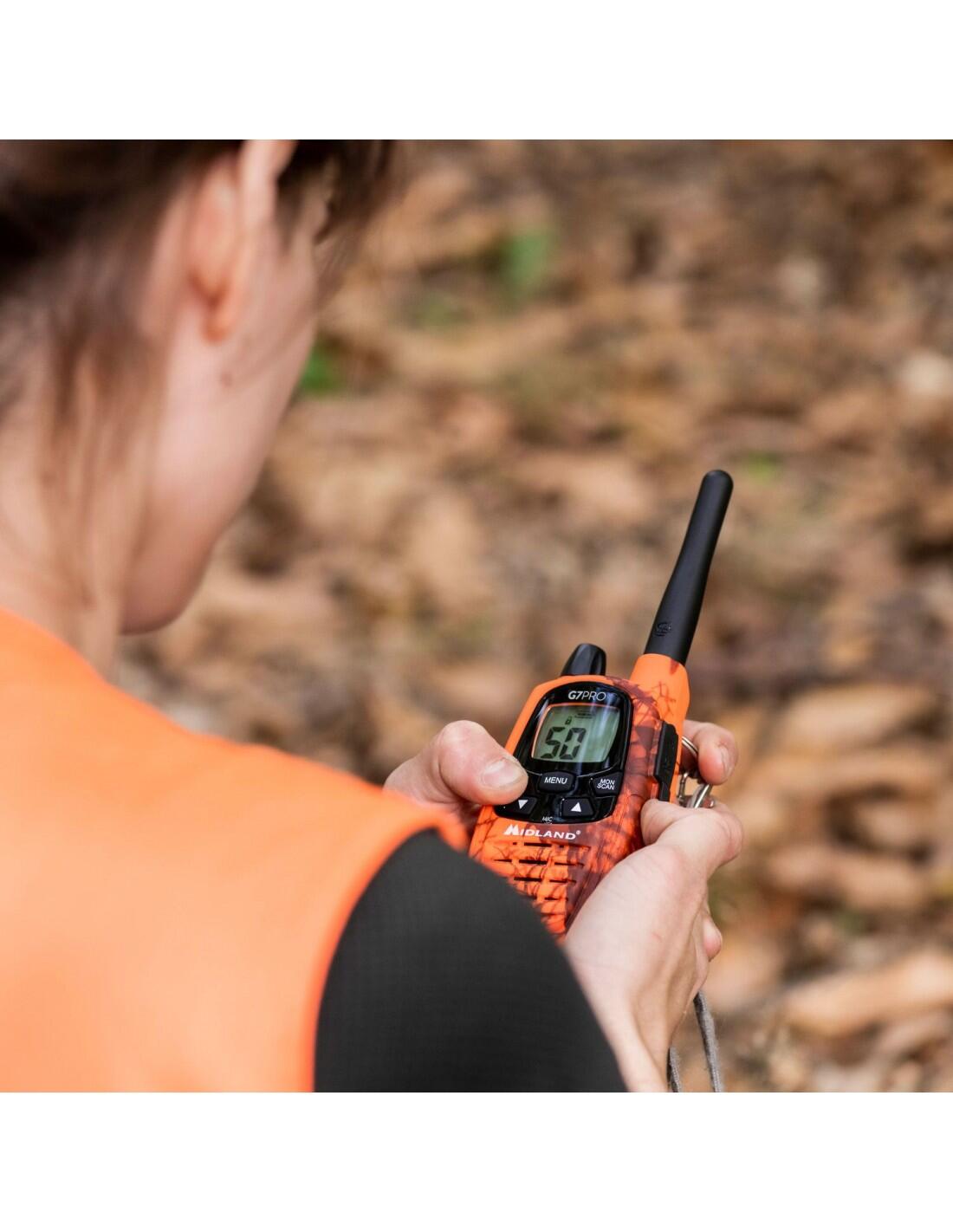 Talkie-walkie Midland G7 PRO Blaze, utilisation libre et résistant 6/7