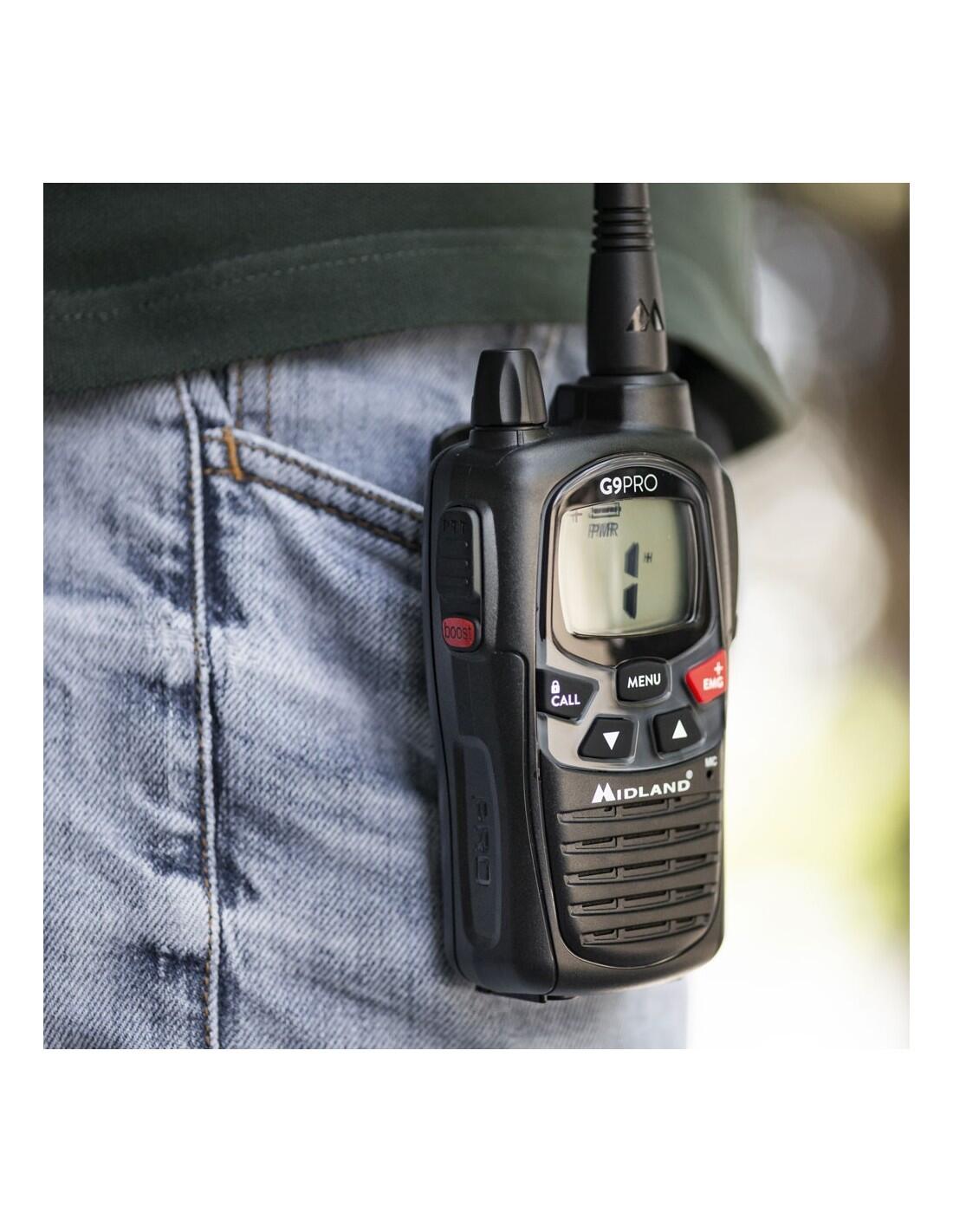G9 PRO Work Edition Pack de 4 talkies walkies MIDLAND G9PRO et micro oreillettes 6/7
