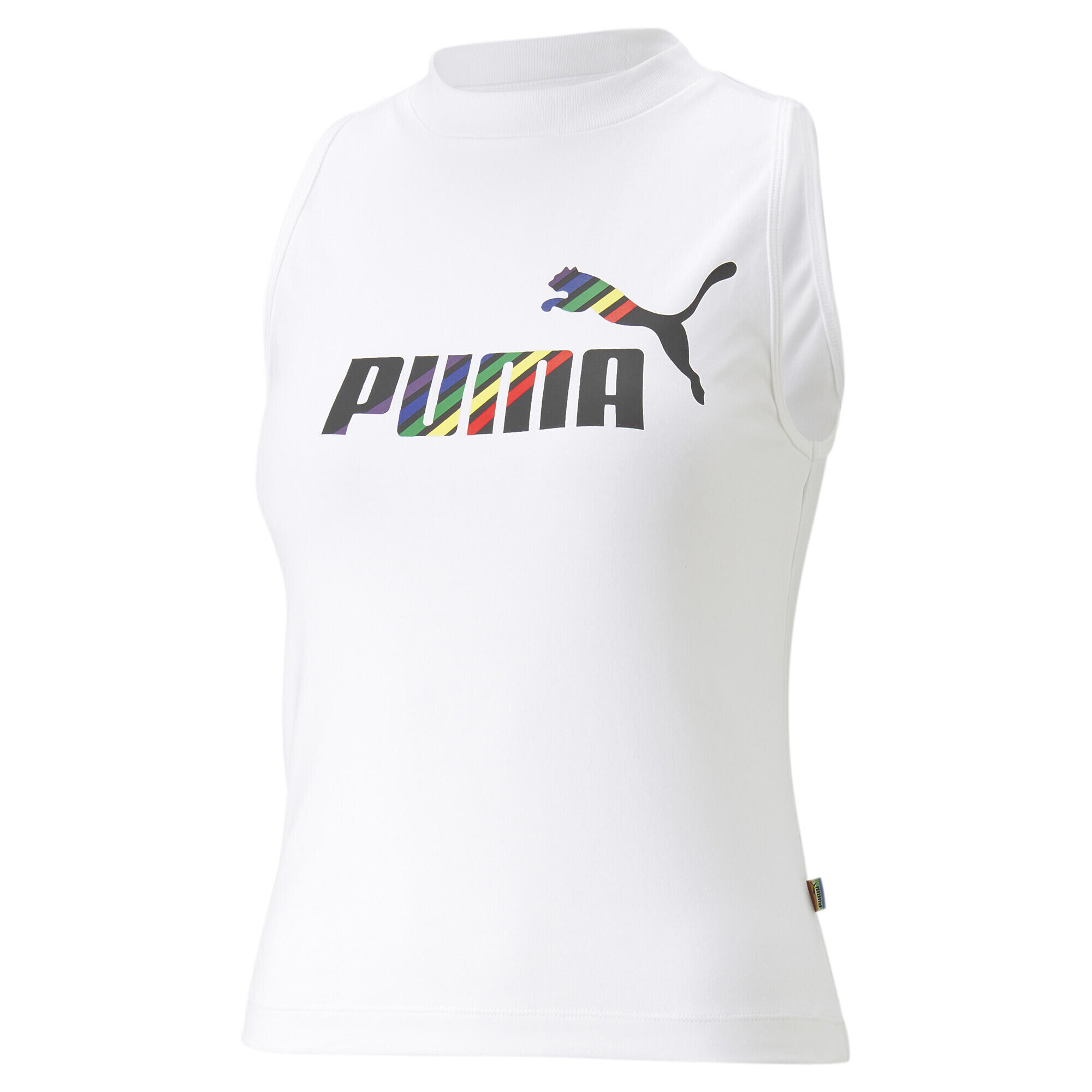 T-shirt para mulher sem mangas puma ess+ love is love sl branco