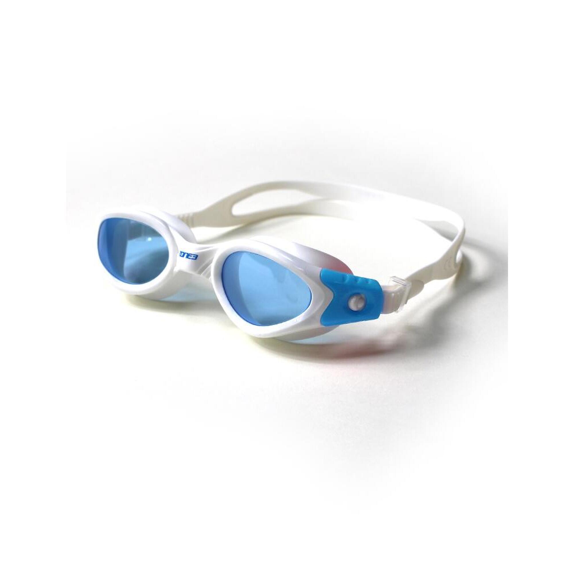 Apollo Swim Goggles / TINTED LENS Adult WHITE/BLUE 1/6