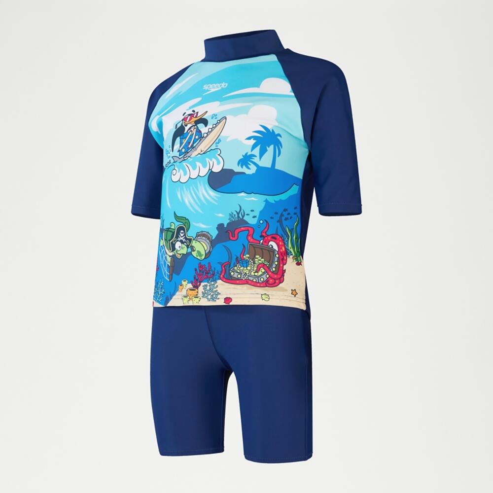 Learn To Swim Boys Sun Protection Rash Top & Short 4/6