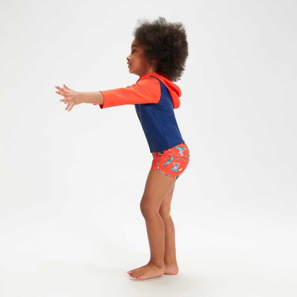 Learn To Swim Essential Unisex Hooded Rash Top 2/6