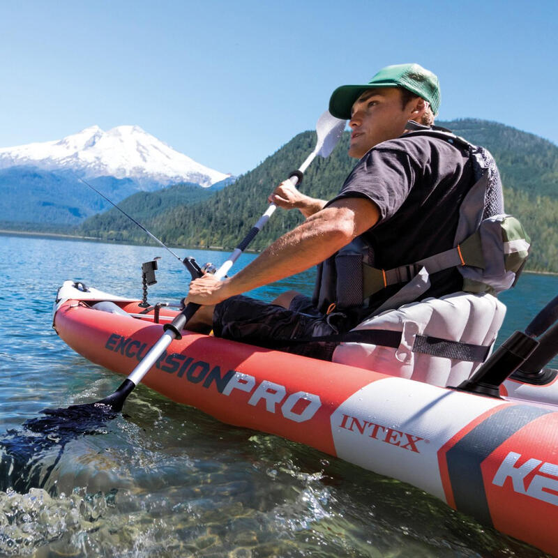 Kayak hinchable Intex k2 Excursion Pro 2 remos + hinchador| 2plazas| Kayak mar